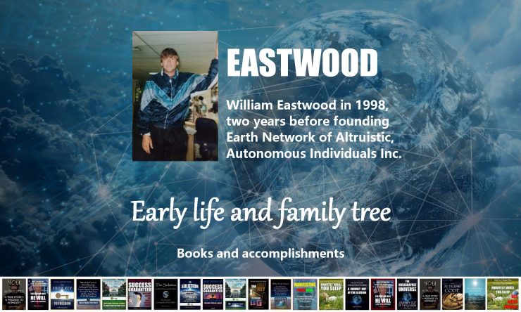 Mind over matter power presents William Eastwood books plus international philosophy to change the world
