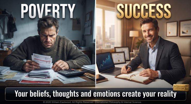 POVERTY, SUCCESS: Your beliefs, thoughts & emotions create your reality