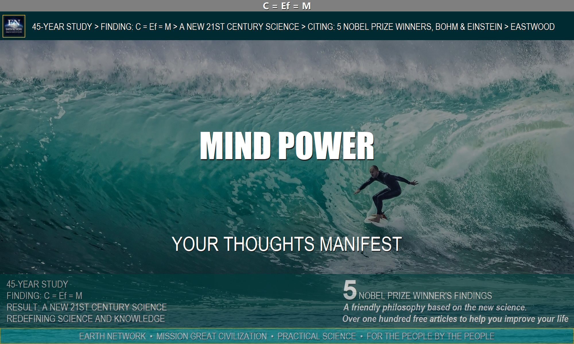 What is the power of the mind? Man surfing giant wave manifested the experience with his thoughts.