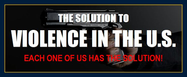 Gun depicts solution to gun violence division conflict problems crime discontent turmoil agression victimization shootings homegrown terrorism