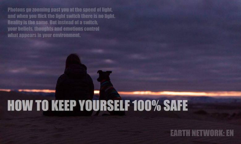 Woman sitting on beach depicts sense of safety