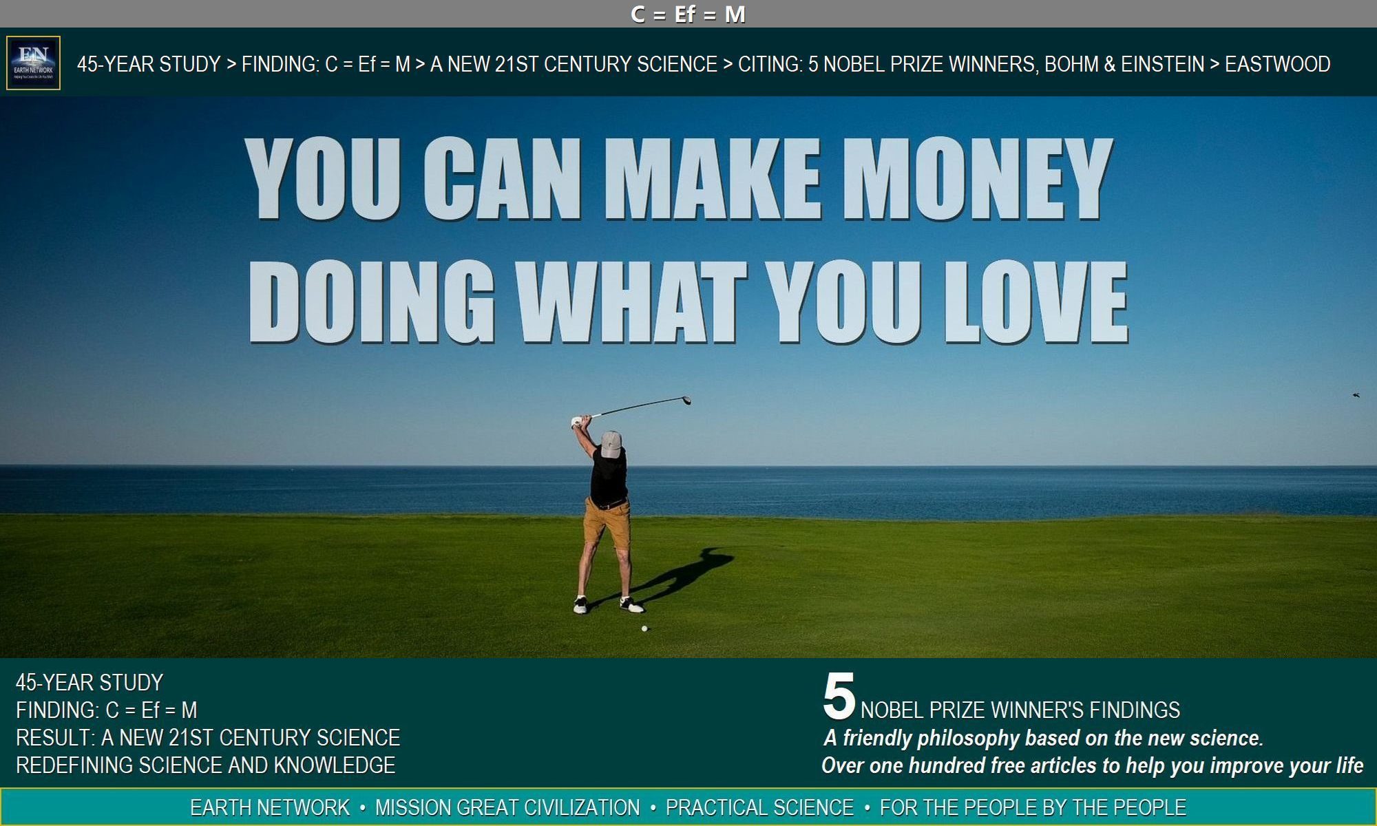 Golfer knows how to make money doing what he loves as his profession.