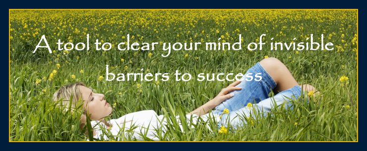 A tool to clear your mind of invisible barriers to success audio