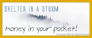 Shelter in a storm money silver gold in your pocket